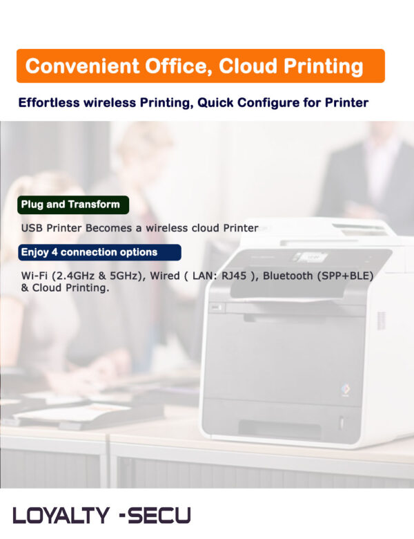 Dual-Band WiFi Printer Server
