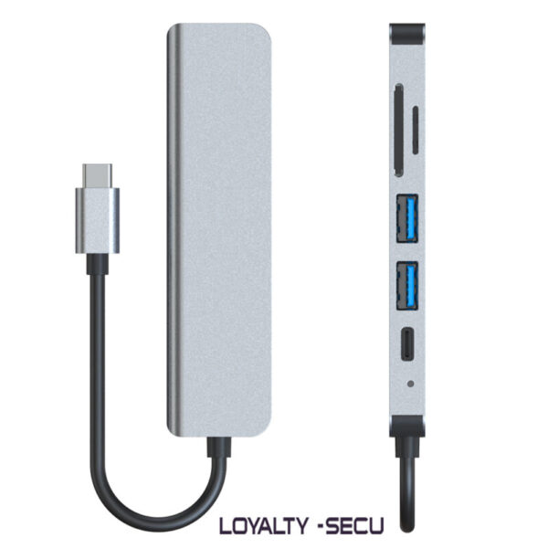 Multi-function-6-in-1-TYPE-C-to-HDMI-Card-Reader-HUB