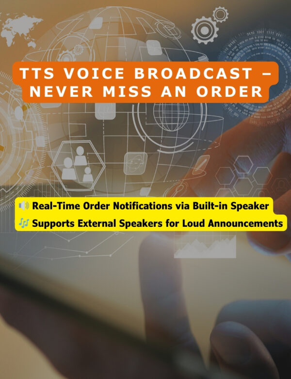 TTS VOICE BROADCAST NEVER MISS AN ORDER