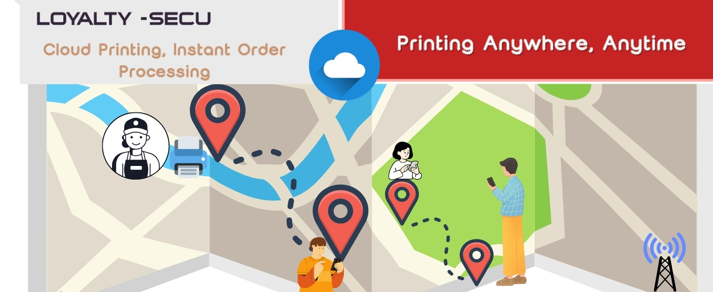 Loyalty-secu Cloud Printing, Instant Order Processing