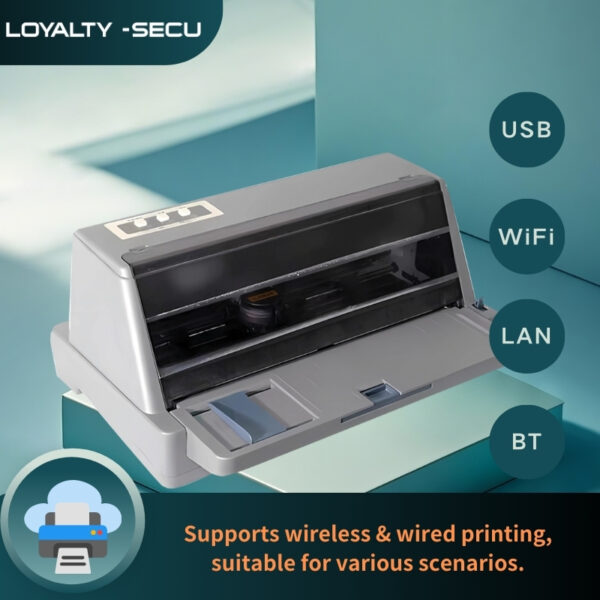 24 Pin Dot Matrix Cloud Printer with USB, WiFi, Ethernet, Bluetooth