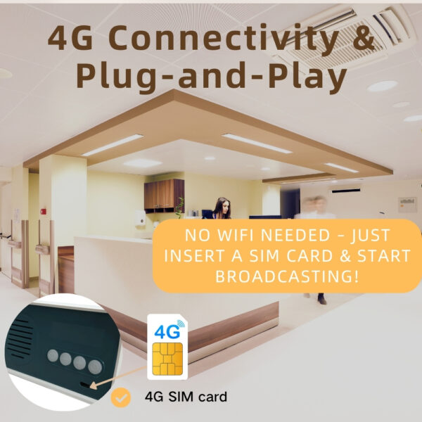 4G Smart Cloud Speaker with Loud & Clear Voice Broadcast