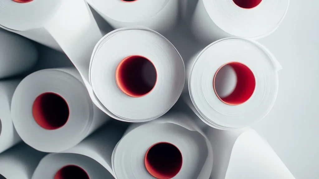 Multiple rolls of receipt paper